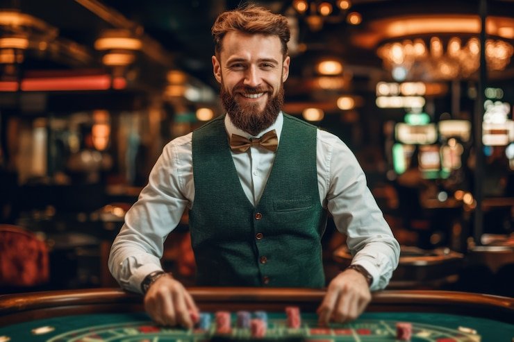 Studio live dealer kasino di dolan togel dengan blackjack dan roulette